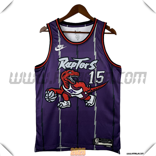 Maglia Toronto Raptors (CARTER #15) 2025/26 viola/Bianco