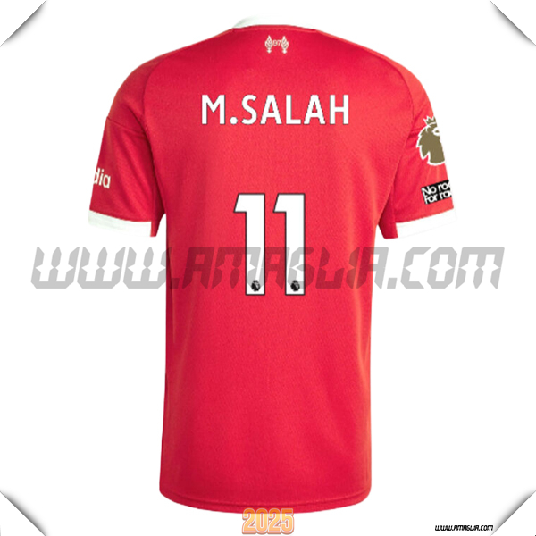 Prima Maglia Calcio FC Liverpool M.SALAH #11 2025 2026 Rosso