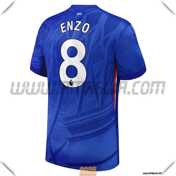 Prima Maglia Calcio FC Chelsea ENZO #8 2025 2026 Blu