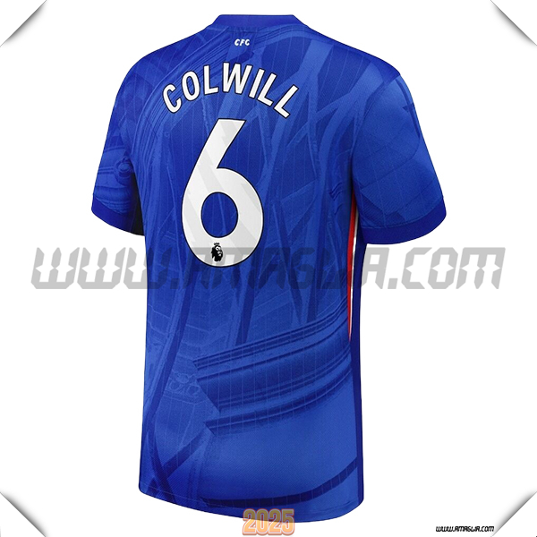 Prima Maglia Calcio FC Chelsea COLWILL #6 2025 2026 Blu