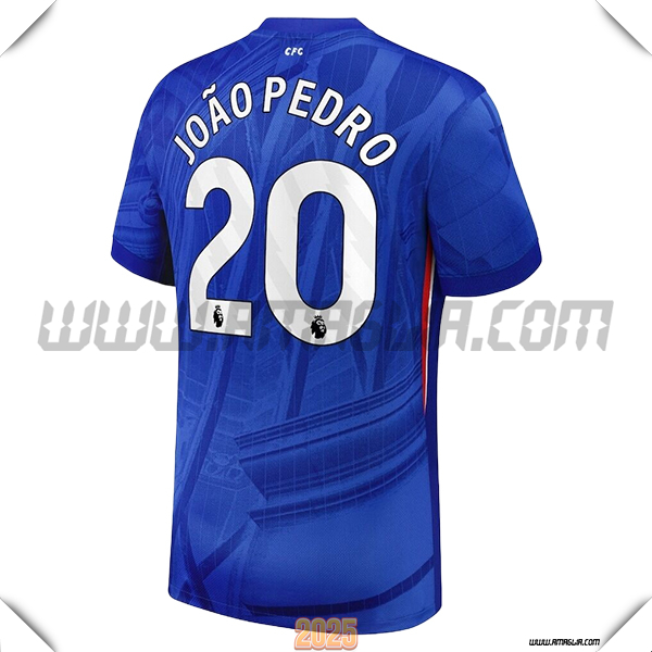 Prima Maglia Calcio FC Chelsea JOÃO PEDRO #20 2025 2026 Blu