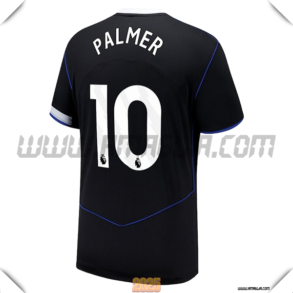 Terzo Maglia Calcio FC Chelsea PALMER #10 2025 2026 Nero