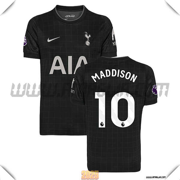 Seconda Maglia Calcio Tottenham Hotspur MADDISON #10 2025 2026 Nero