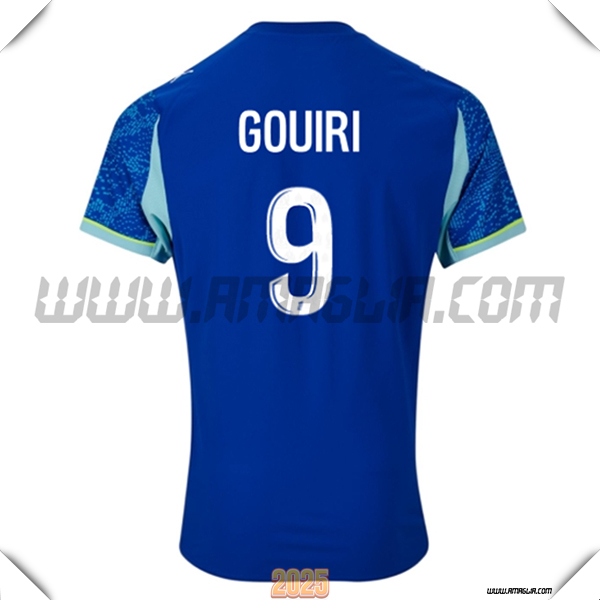 Terzo Maglia Calcio Marsiglia OM GOUIRI #9 2025 2026 Blu