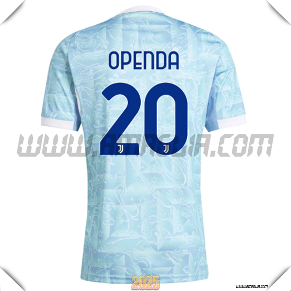 Seconda Maglia Calcio Juventus OPENDA #20 2025 2026 Blu