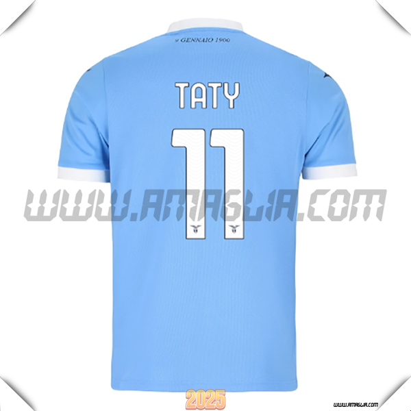 Prima Maglia Calcio SS Lazio TATY #11 2025 2026 Blu Cielo