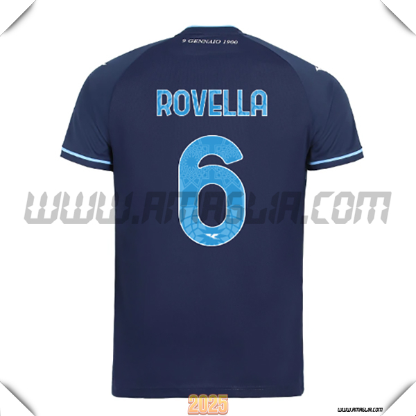 Terzo Maglia Calcio SS Lazio ROVELLA #6 2025 2026 Blu Marina