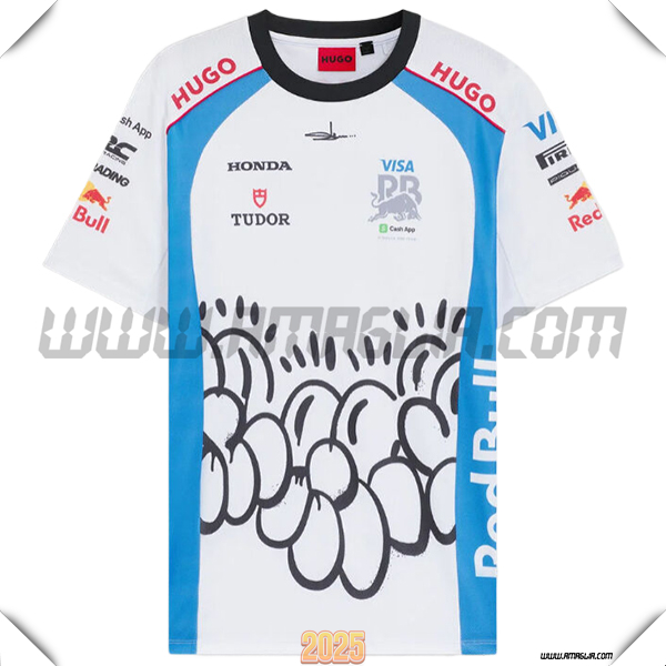 Maglietta RedBull Racing Team Blu/Bianco 2025