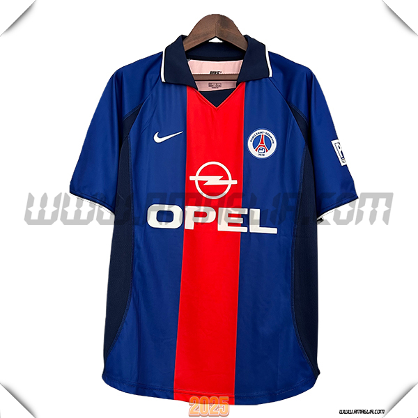 Prima Maglia da Paris PSG 2000/2001 Blu Reale