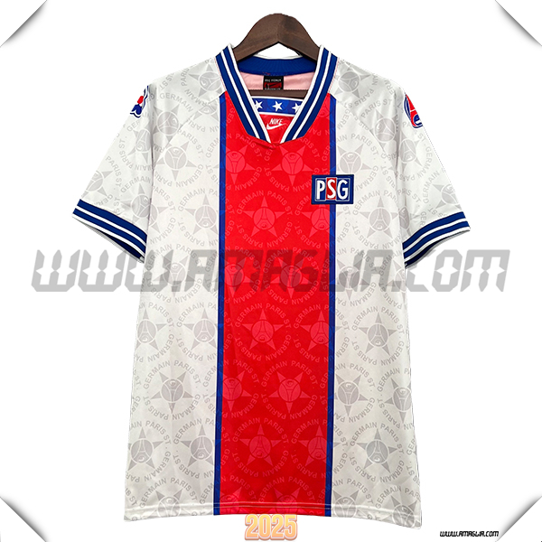 Seconda Maglia da Paris PSG 1994/1995 Rosso/Bianco