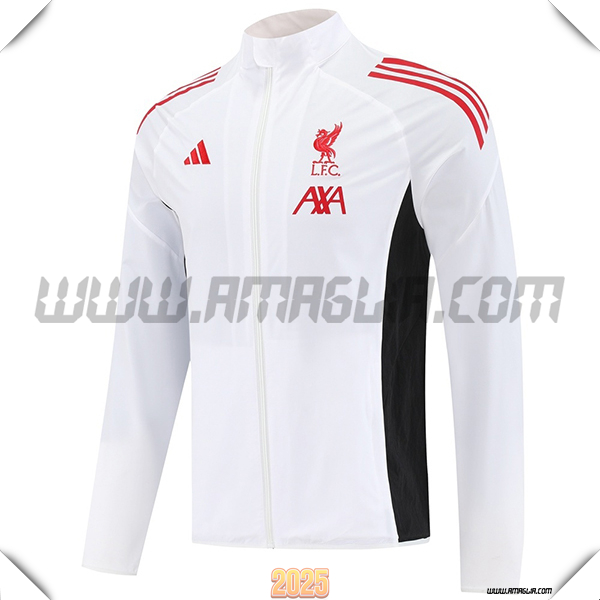 Giacca A Vento FC Liverpool Bianco/Nero/Rosso 2025 2026 -02