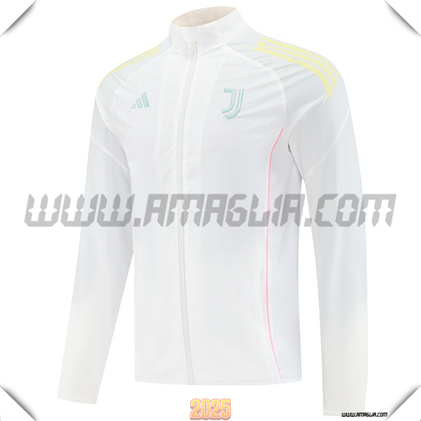Giacca A Vento Juventus Bianco/Giallo 2025 2026