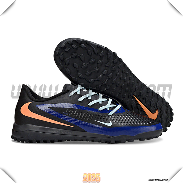 Nike Scarpe Da Calcio Phantom 6 Low Academy "Erling Haaland" Nero/Blu/Arancia