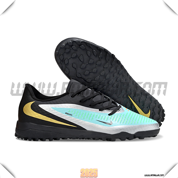 Nike Scarpe Da Calcio Phantom 6 Low Academy "Erling Haaland" Nero/Verde/Giallo