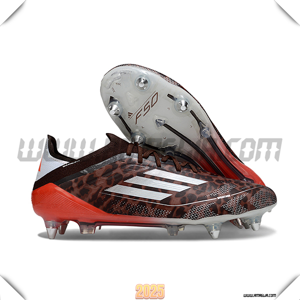 Adidas Scarpe Da Calcio F50 Elite SG Marrone/Rosso/Bianco