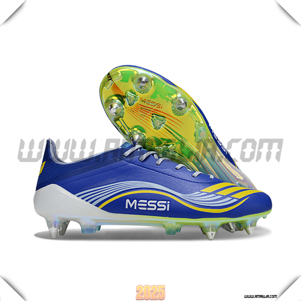 Adidas Scarpe Da Calcio F50 ELITE SG Blu/Bianco/Giallo