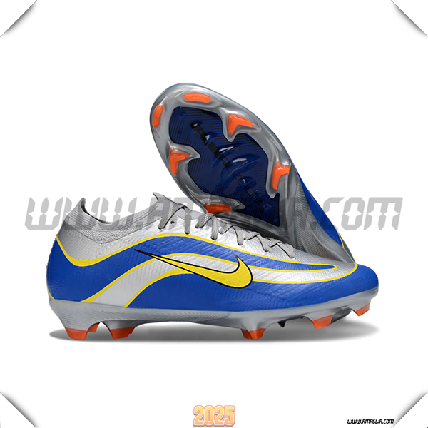 Nike Scarpe Da Calcio AIR Zoom Mercurial Vapor 16 Elite XXV FG Grigio/Blu/Giallo