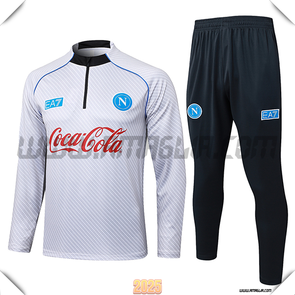 Tuta Calcio SSC Napoli Grigio Chiaro 2025 2026