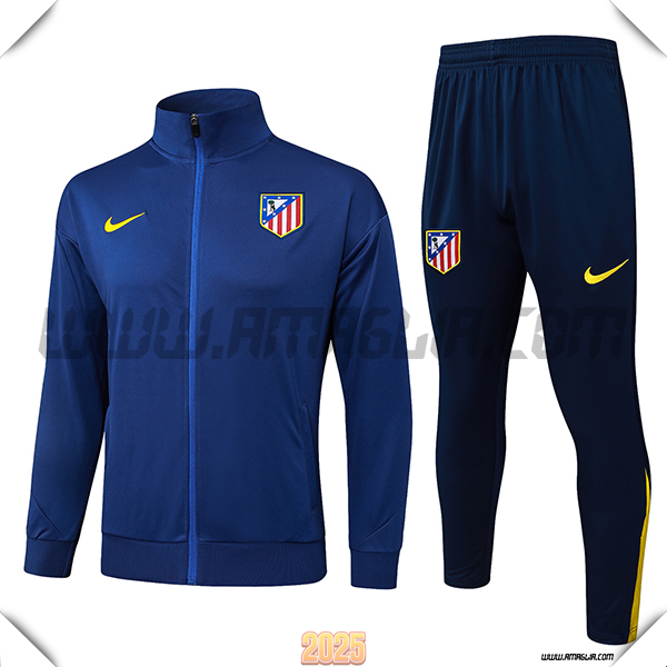 Tuta Calcio Giacca Atletico Madrid blu navy 2025 2026