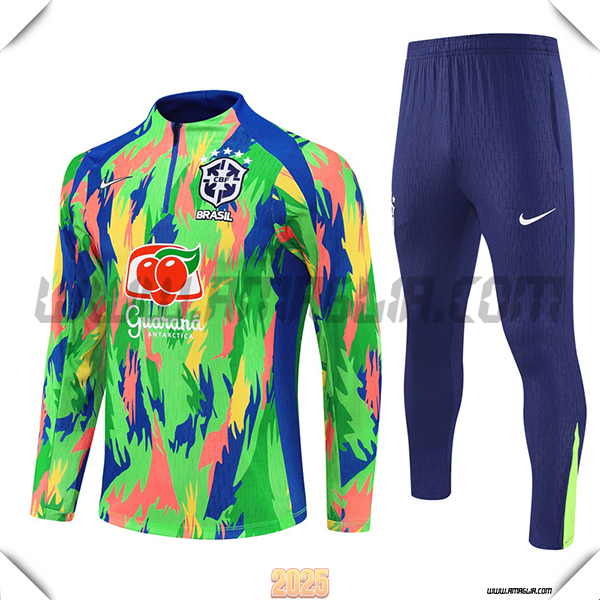 Tuta Calcio Brasile Verde/Blu/Arancia 2025 2026