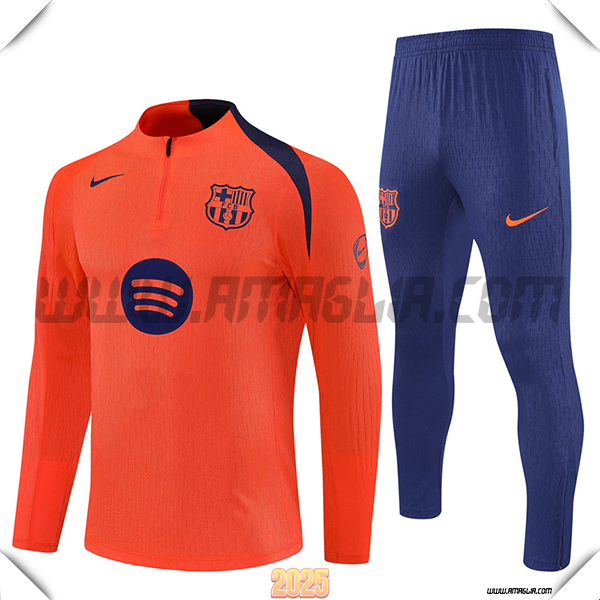 Tuta Calcio FC Barcellona Arancia/Blu 2025 2026