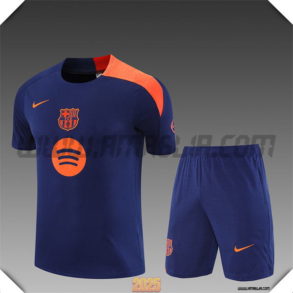 Kit Maglia Allenamento FC Barcellona Bambino viola/Arancia 2025 2026