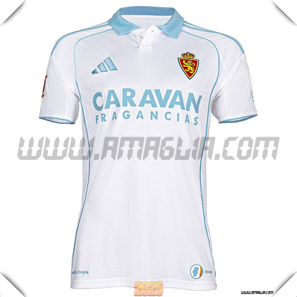 Nuovo Maglia da Real Zaragoza Prima 2025 2026 Bianco