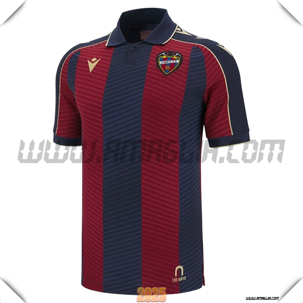 Nuovo Maglia da Levante UD Prima 2025 2026 Rosso/Nero