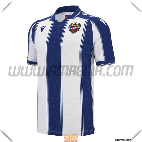 Nuovo Maglia da Levante UD Seconda 2025 2026 Bianco/Blu Marina