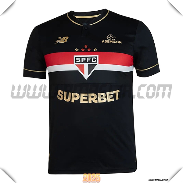 Nuovo Maglia da Sao Paulo FC Terzo 2025 2026 Nero
