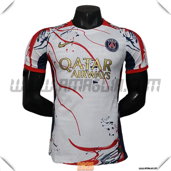 Maglia Calcio Paris PSG Edizione Speciale Bianco/Rosso 2025 2026