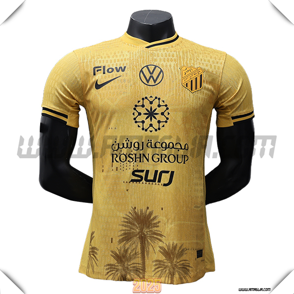 Nuovo Maglia da Al-Ittihad Terzo 2025 2026 D'oro