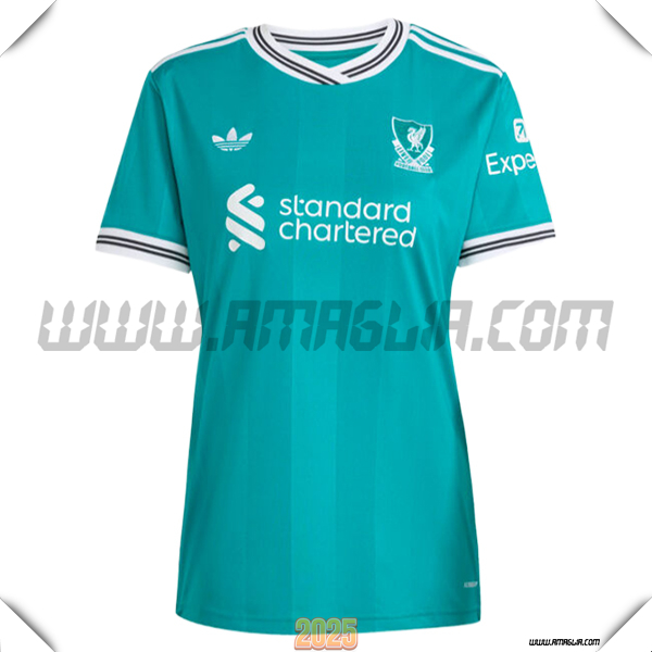 Nuovo Maglia da FC Liverpool Donne Terzo 2025 2026 Verde