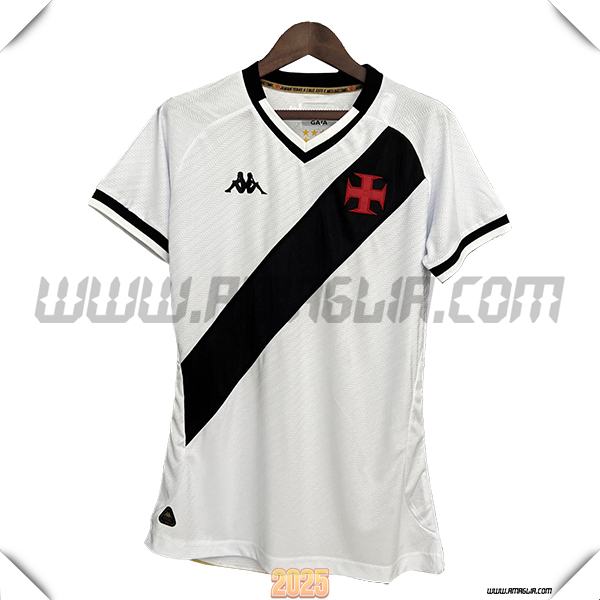 Nuovo Maglia da CR Vasco Da Gama Donne Seconda 2025 2026 Bianco