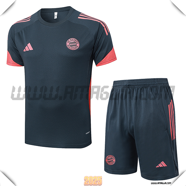 Kit Maglia Allenamento Bayern Monaco Grigio/Arancia 2025 2026 -02