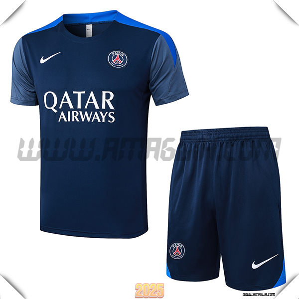 Kit Maglia Allenamento PSG Blu Reale 2025 2026 -02