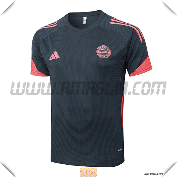 T Shirt Allenamento Bayern Monaco Grigio/Arancia 2025 2026 -02