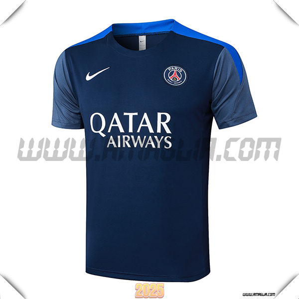 T Shirt Allenamento PSG Blu Reale 2025 2026 -02