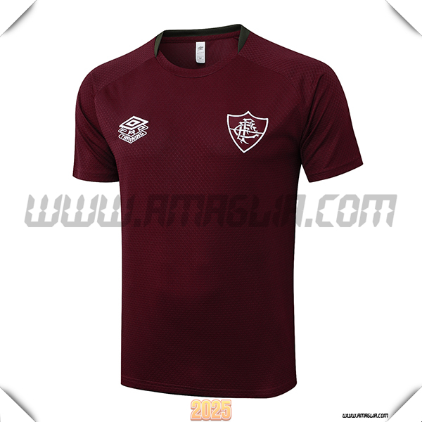 T Shirt Allenamento Fluminense Rosso/Marrone 2025 2026