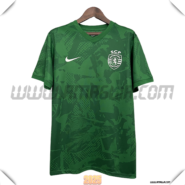 T Shirt Allenamento Sporting Lisbon Verde 2025 2026