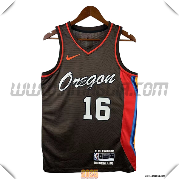 Maglia Portland Trail Blazers (YANG #16) 2025/26 Marrone