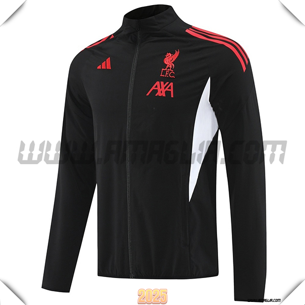 Giacca A Vento FC Liverpool Nero/Bianco/Rosso 2025 2026