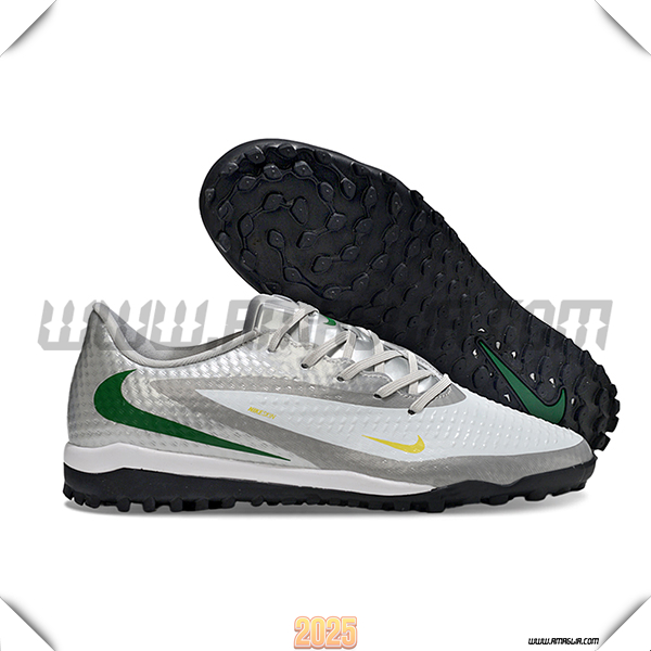 Nike Scarpe Da Calcio Phantom 6 Low Academy "Erling Haaland" Grigio/Bianco/Verde