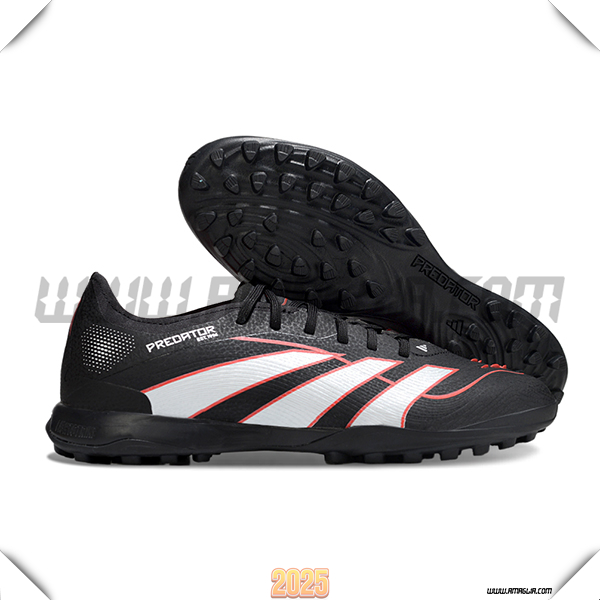 Adidas Scarpe Da Calcio PREDATOR 25 ELITE TF BOOTS Nero/Bianco/Rosso -02