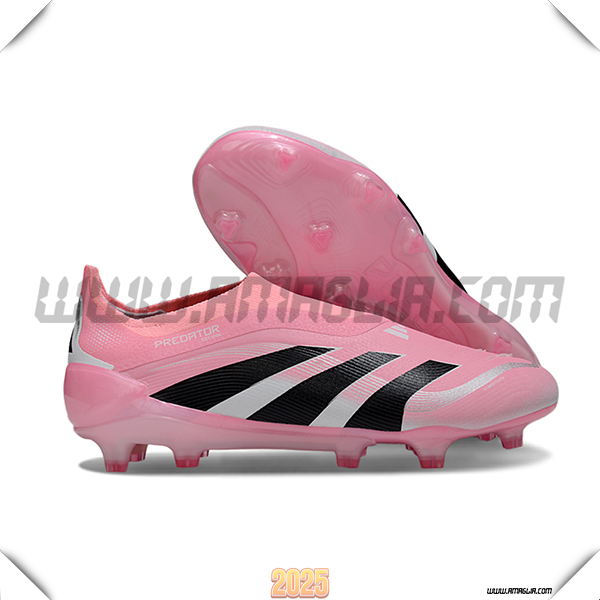 Adidas Scarpe Da Calcio 25 Predator Elite LL FG Rosa/Nero/Bianco
