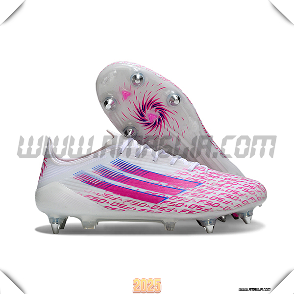 Adidas Scarpe Da Calcio F50 ELITE SG Bianco/Rosa -02