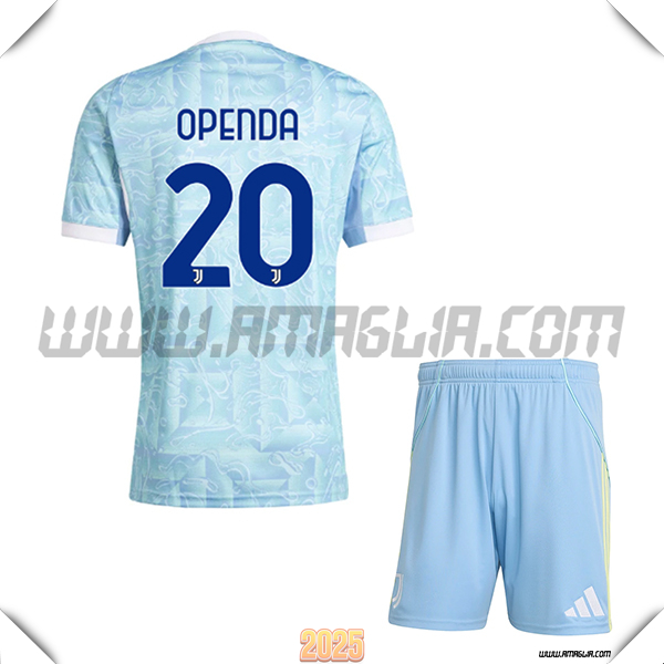Kit Maglia da Juventus Bambino Seconda OPENDA #20 Blu 2025 2026