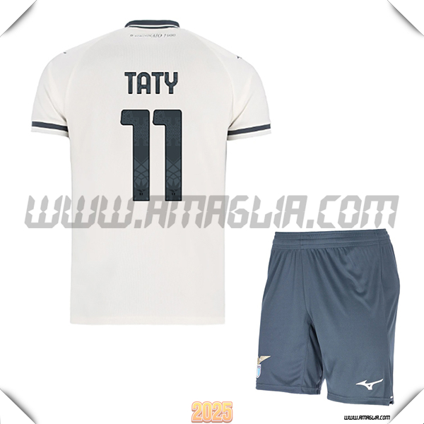 Kit Maglia da SS Lazio Bambino Seconda TATY #11 Bianco 2025 2026