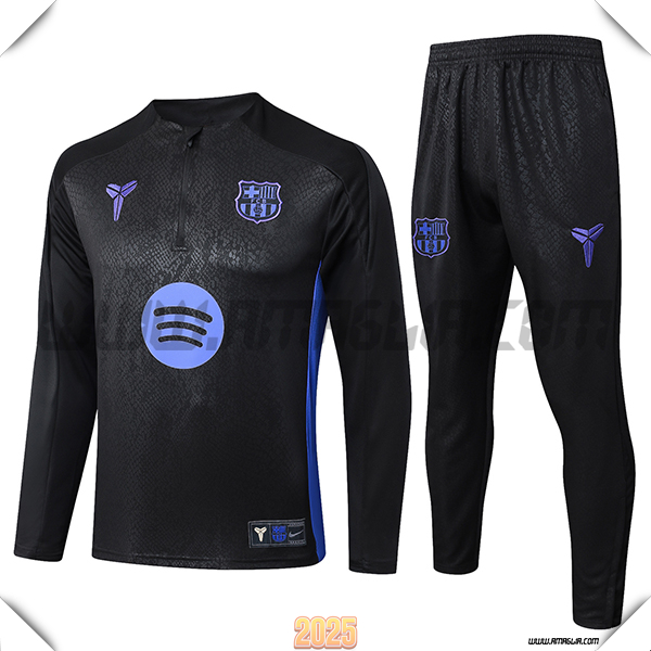 Tuta Calcio FC Barcellona Nero/viola 2025 2026 -03