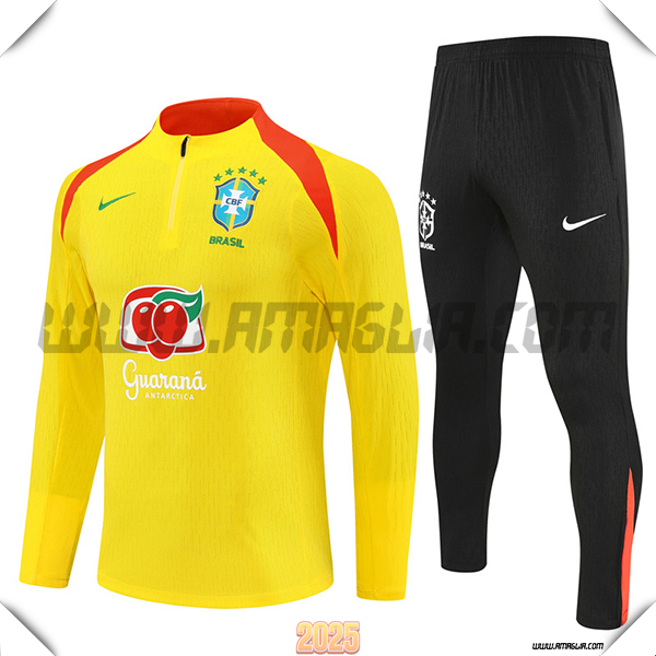 Tuta Calcio Brasile Giallo/Arancia 2025 2026